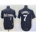 Arizona Diamondbacks #7 Corbin Carroll Black MAROU 'Gothic Desert Fang Edition' Vapor Limited Stitched Jersey