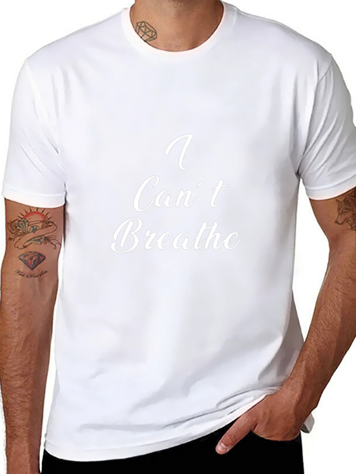 I Cant Breathe Graphic Tee - Black