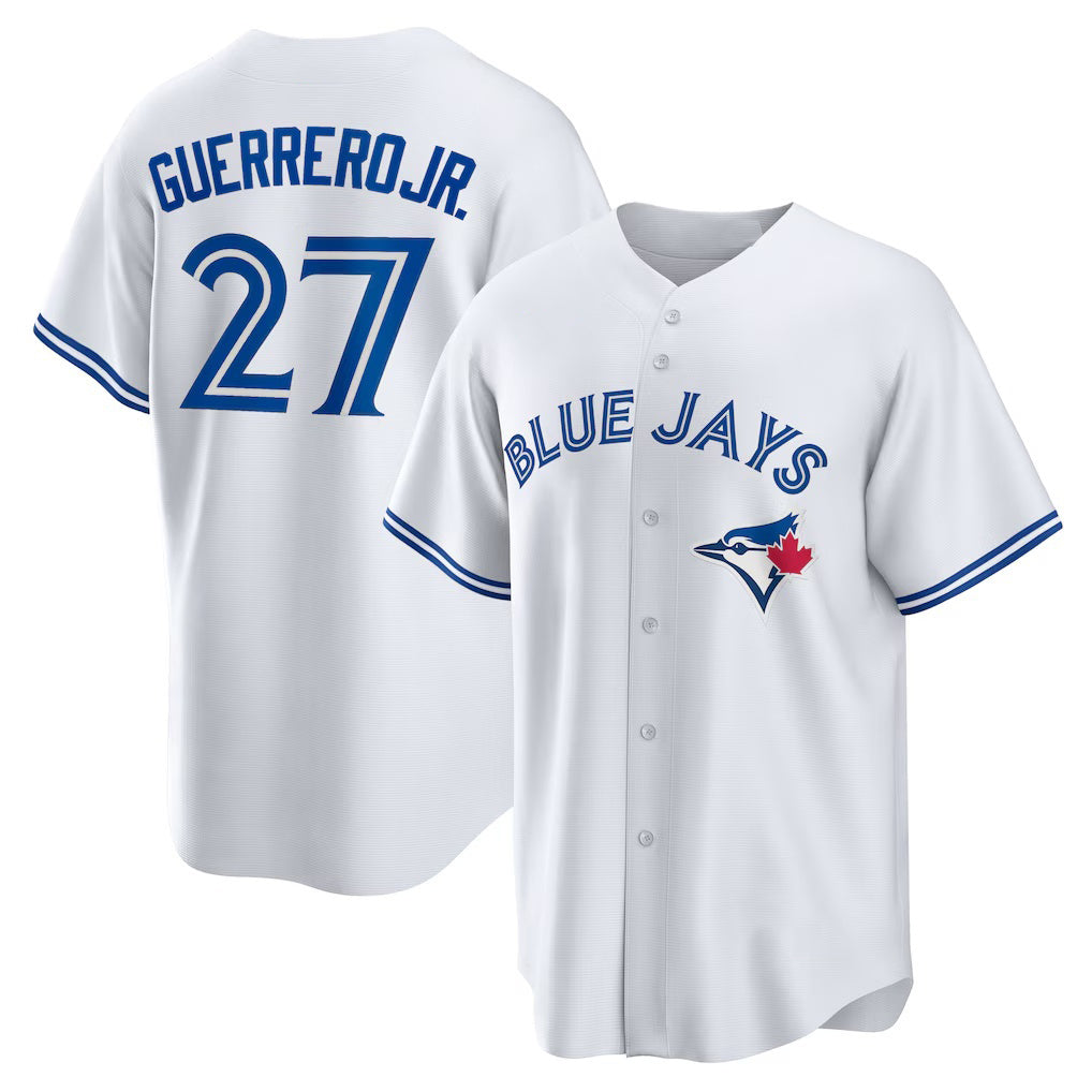 Toronto Blue Jays #27 Vladimir Guerrero Jr. White MAROU Home Replica Player Name Jersey