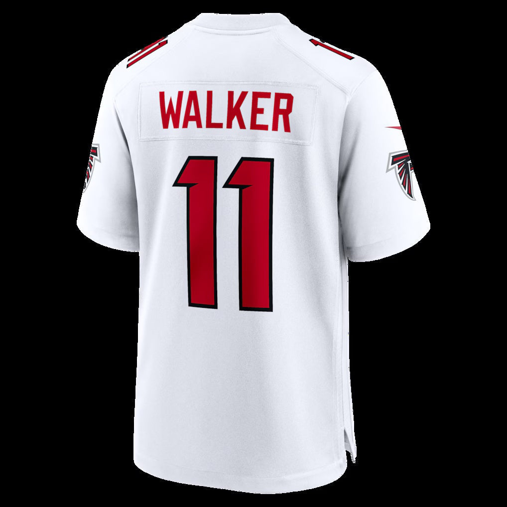 A.Falcons #11 Jalon Walker White Game Stitched Football American Jersey