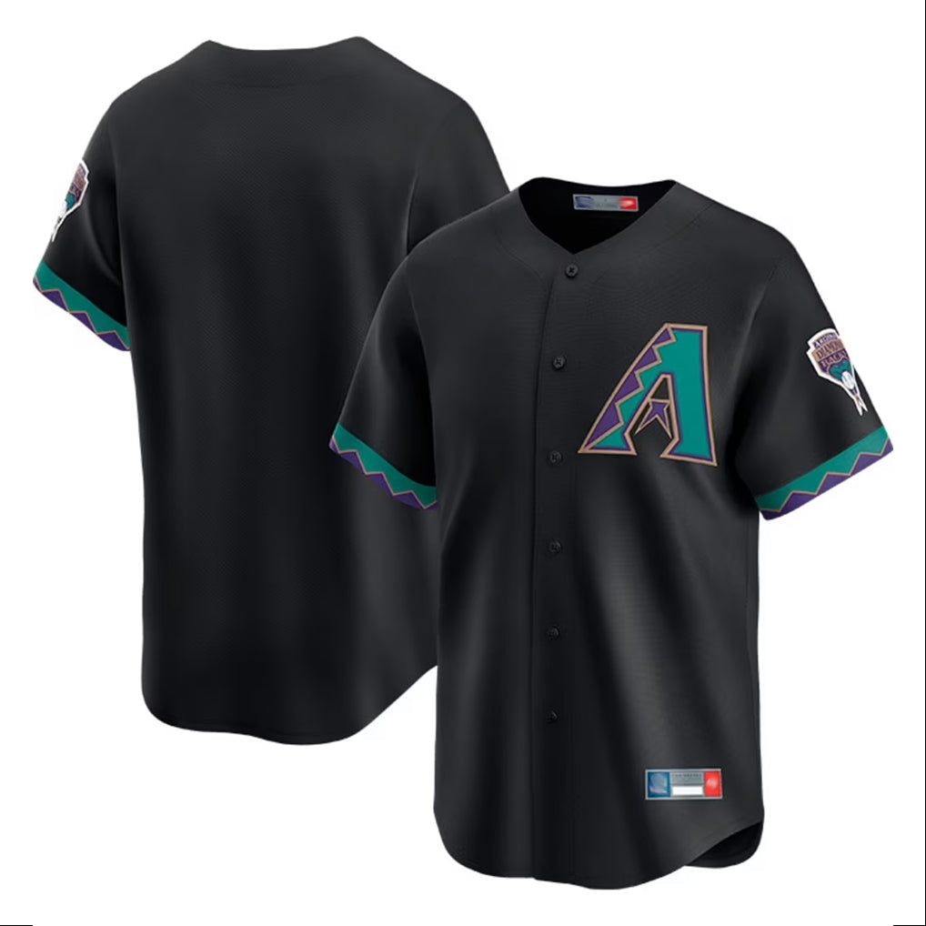 Arizona Diamondbacks Black Throwback Cooperstown Limited Home Blank Player Stitched Baseball Jersey