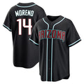 Arizona Diamondbacks #14 Gabriel Moreno Player Black Home Game Stitched Baseball Jersey