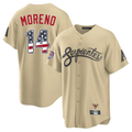 Arizona Diamondbacks #14 Gabriel Moreno Tan USA 250 Fourth of July Stitched Baseball Jersey