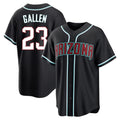 Arizona Diamondbacks #23 Zac Gallen Player Black Home Game Stitched Baseball Jersey