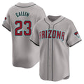 Arizona Diamondbacks #23 Zac Gallen Player Gray Road Limited Home Game Stitched Baseball Jersey