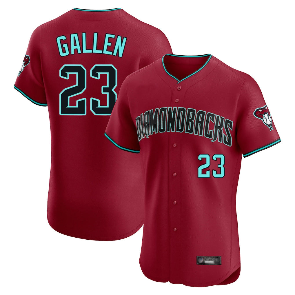 Arizona Diamondbacks #23 Zac Gallen Player Red Limited Elite Home Game Stitched Baseball Jersey