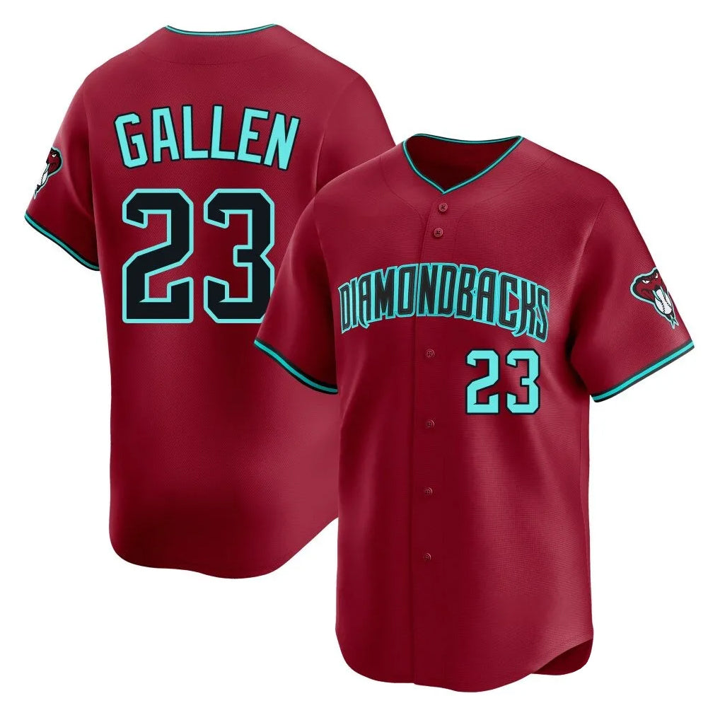 Arizona Diamondbacks #23 Zac Gallen Player Red Limited Home Game Stitched Baseball Jersey