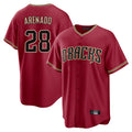 Arizona Diamondbacks #28 Nolan Arenado Player Red Home Game Stitched Baseball Jersey