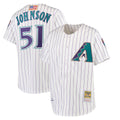 Arizona Diamondbacks #51 Randy Johnson Player White Mitchell & Ness Limited Home Stitched Baseball Jersey
