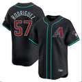 Arizona Diamondbacks #57 Eduardo Rodriguez Player Black Limited Home Game Stitched Baseball Jersey