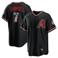 Arizona Diamondbacks #7 Corbin Carroll Black USA 250 Fourth of July Stitched Baseball Jersey