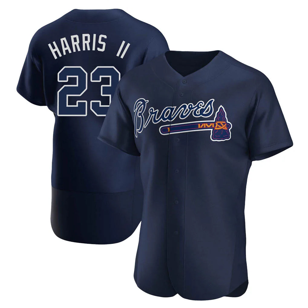 Atlanta Braves #23 Michael Harris II Player Navy Alternate Limited Elite Home Game Stitched Baseball Jersey