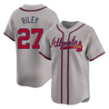 Atlanta Braves #27 Austin Riley Player Gray Limited Home Game Stitched Baseball Jersey