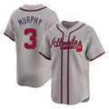 Atlanta Braves #3 Dale Murphy Player Gray Limited Home Game Stitched Baseball Jersey