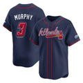 Atlanta Braves #3 Dale Murphy Player Navy 2025 Speedway Classic Home Game Stitched Baseball Jersey