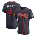 Atlanta Braves #3 Dale Murphy Player Navy 2025 Speedway Classic Limited Elite Home Game Stitched Baseball Jersey
