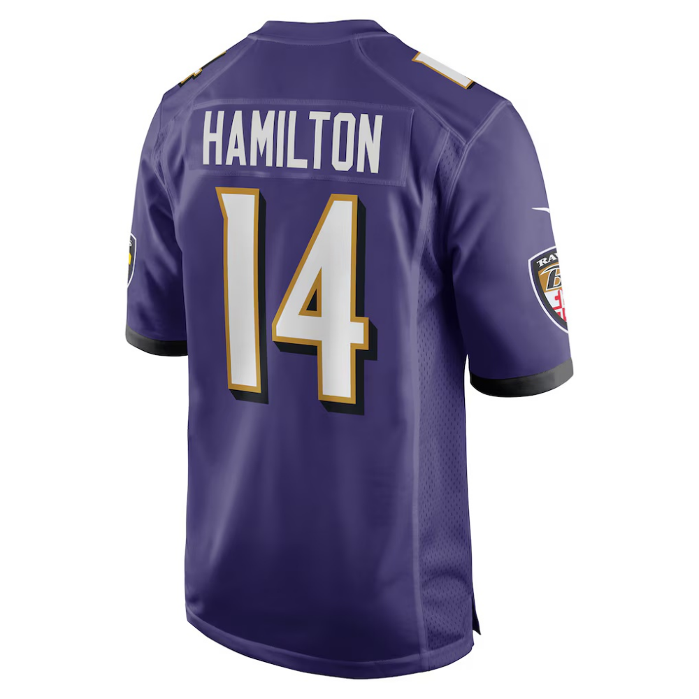 Kyle Hamilton Ravens #14 Purple Player Game Stitched Football Jersey