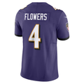 B.Ravens #4 Zay Flowers Purple Vapor F.U.S.E. Limited Football Jersey