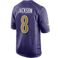 Lamar Jackson Ravens #8 Purple Alternate Game Stitched Football Jersey