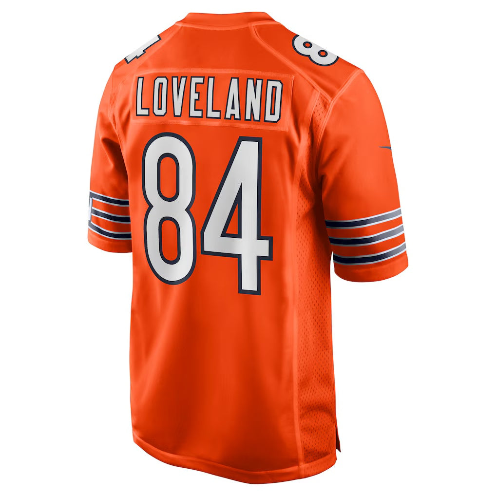 C.Bears #84 Colston Loveland Orange Alternate Game Player Football Jersey MAROU