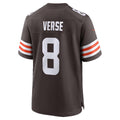 C.Browns #8 Jared Verse Brown Team Game Football Jersey MAROU