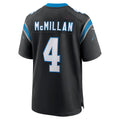 C.Panthers #4 Tetairoa McMillan Black 2025 Draft First Round Pick Game Stitched Football American Jersey