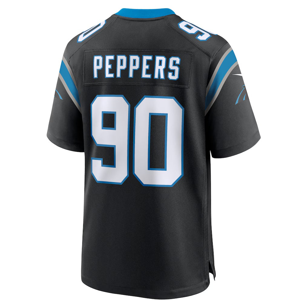 C.Panthers #90 Julius Peppers Black Retired Player Game Stitched Football American Jersey
