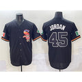 Chicago White Sox #45 Michael Jordan Black Mexico Limited Stitched Baseball Jersey