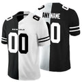 Custom C.Bengals Black And White Split Vapor Untouchable Limited Stitched Football American Jersey