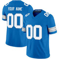 Custom D.Lions Active Player Blue 2024 F.U.S.E. Vapor Limited Stitched Football American Jersey