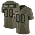 Custom GB.Packers Active Player Olive 2025 F.U.S.E. Salute to Service Limited Stitched Football American Jersey