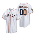 Custom Houston Astros ACTIVE PLAYER White 2022 World Series Home Stitched Baseball Jersey