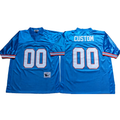 Custom Houston Oilers Blue Mitchell & Ness Replica Stitched Football Jerseys