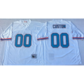 Custom Houston Oilers White Mitchell & Ness Replica Stitched Football Jerseys