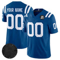 Custom IN.Colts Active Player Blue 2025 F.U.S.E. Jim Irsay Patch Vapor Limited Stitched Football Stitched Jersey