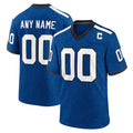 Custom IN.Colts Indiana Nights Blue Alternate Game Football Stitched Jersey