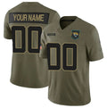 Custom J.Jaguars Active Player Olive 2025 F.U.S.E. Salute to Service Limited Stitched Football Jersey MAROU