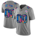 Custom M.Dolphins Gray Multi-Color 2020 Crucial Catch Vapor Untouchable Limited Football Jersey Marou