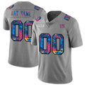 Custom NY.Giants Gray Multi-Color 2020 Crucial Catch Vapor Untouchable Limited Football Jersey Marou