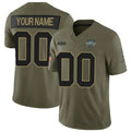 Custom NY.Jets Active Player Olive 2025 F.U.S.E. Salute to Service Limited Stitched Football Jersey Marou
