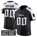 Custom New Orleans Saints Black Alternate Gothic Vieux Carré Edition F.U.S.E. Vapor Limited Stitched Football Jersey