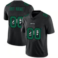 Custom P.Eagles Black Team Logo Dual Overlap Limited Football Jersey Marou