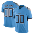 Custom T.Titans Light Blue F.U.S.E. Vapor Limited Stitched Football Jersey