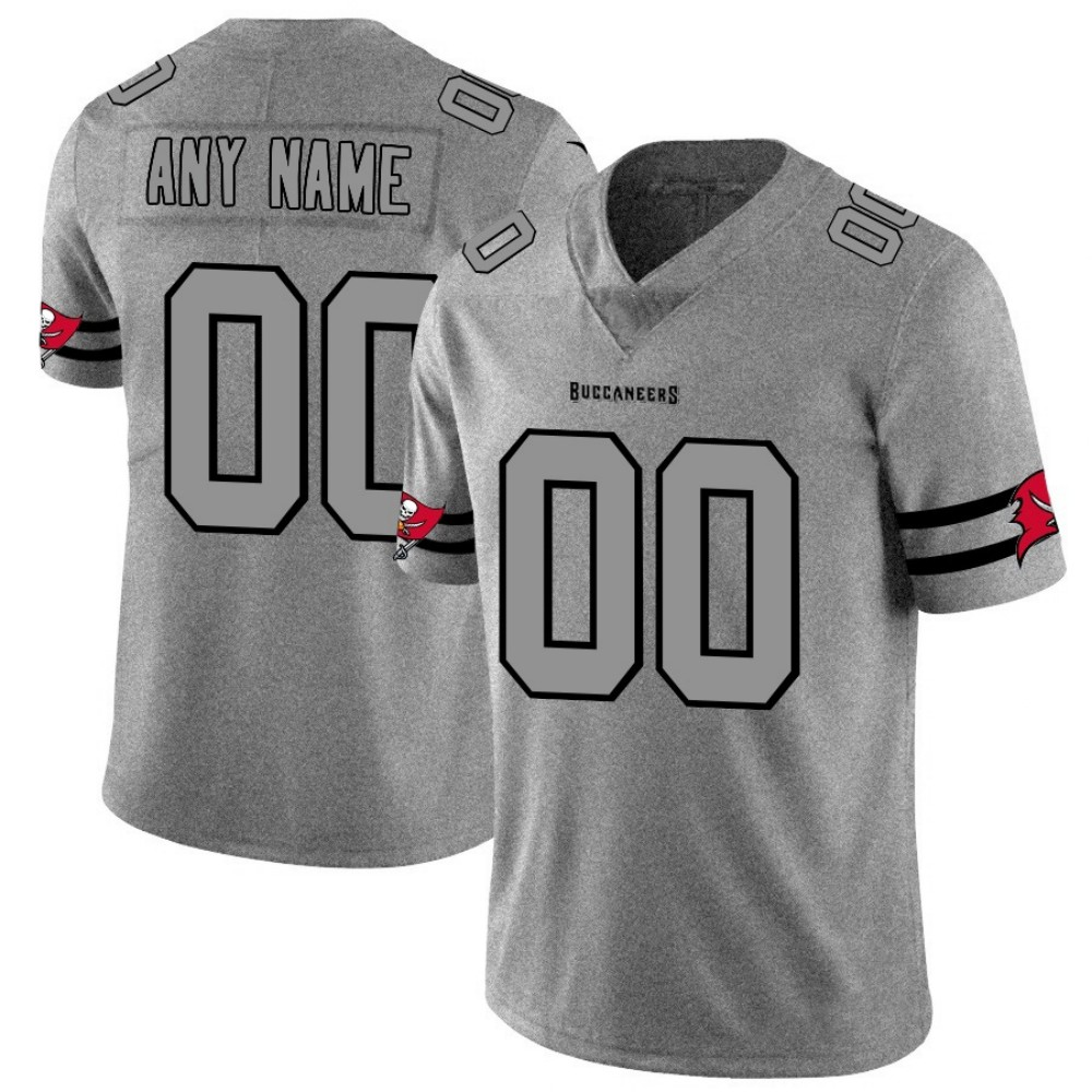 Custom TB.Buccaneers 2019 Gray Gridiron Vapor Untouchable Limited Stitched Football Jerseys