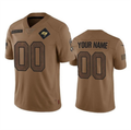 Custom TB.Buccaneers 2023 Brown Salute To Service Limited Stitched Football Jerseys