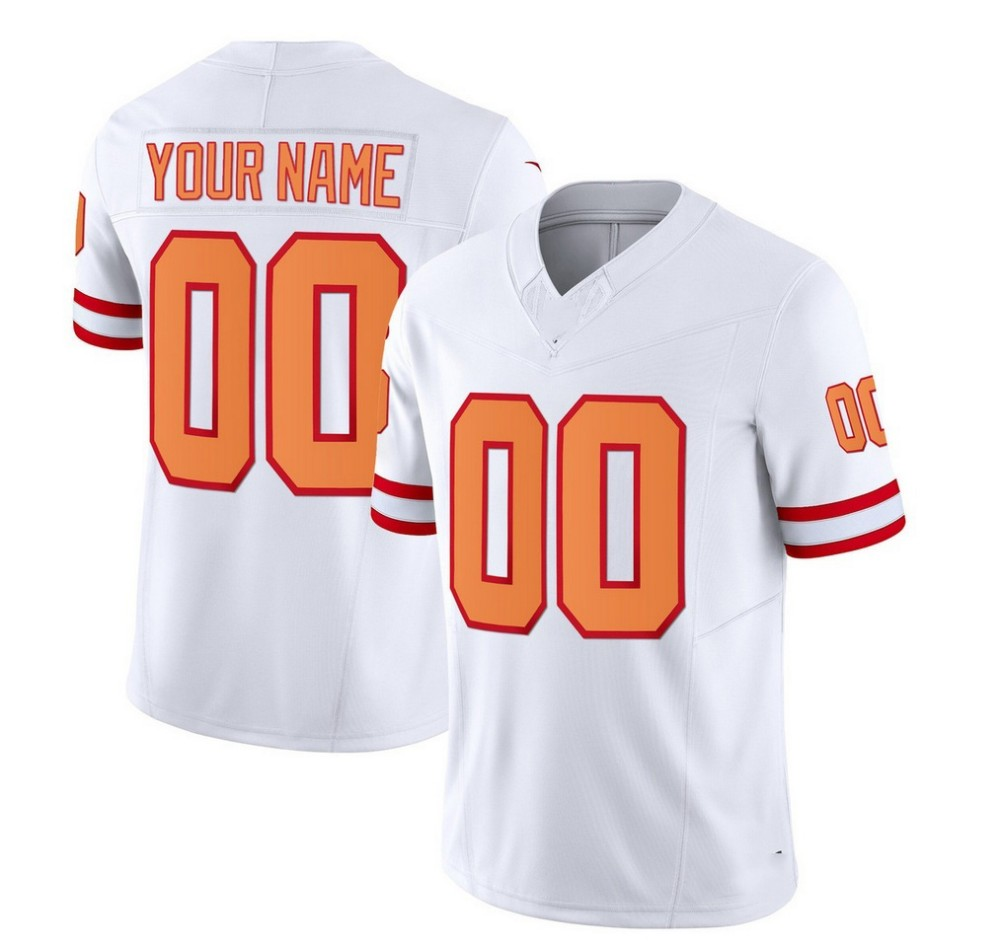 Custom TB.Buccaneers Active Player 2023 F.U.S.E. White Throwback Limited Football Stitched Jersey