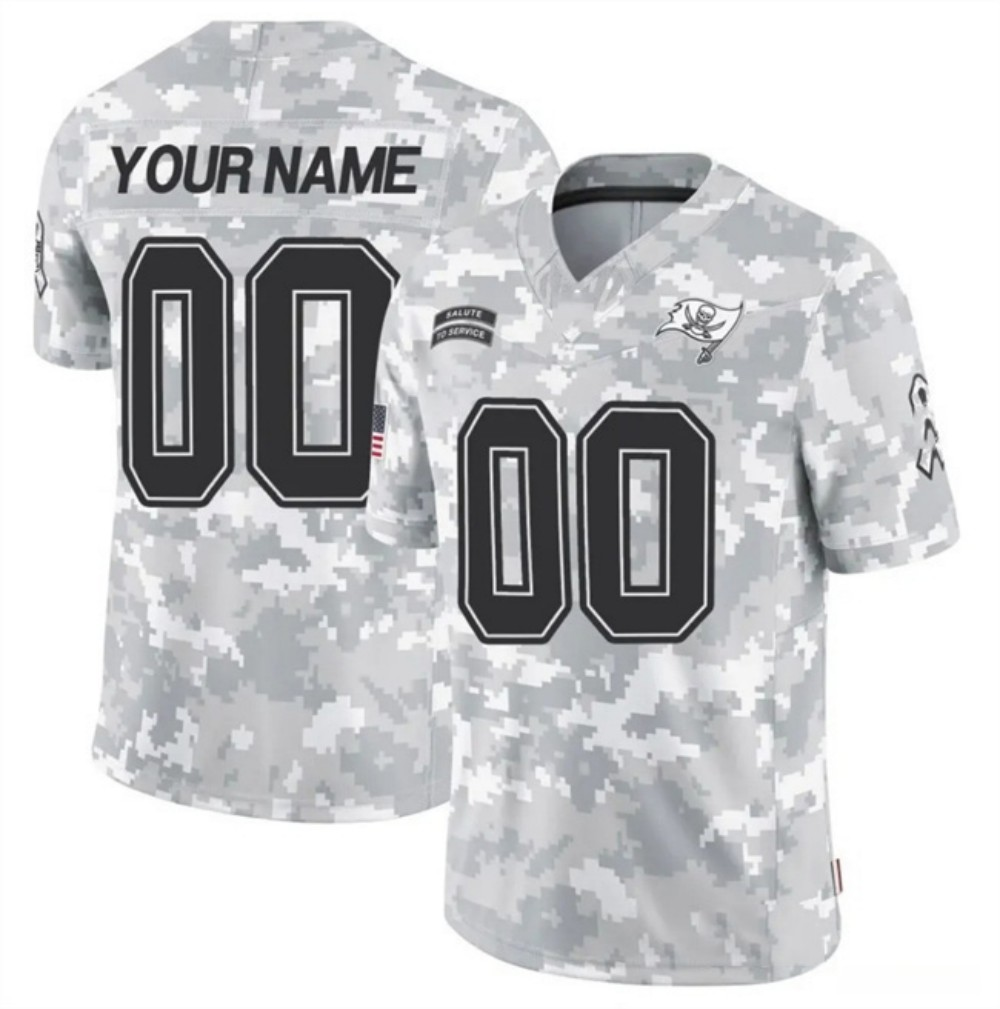 Custom TB.Buccaneers Active Player 2024 F.U.S.E Arctic Camo Salute To Service Limited Stitched Football Jersey