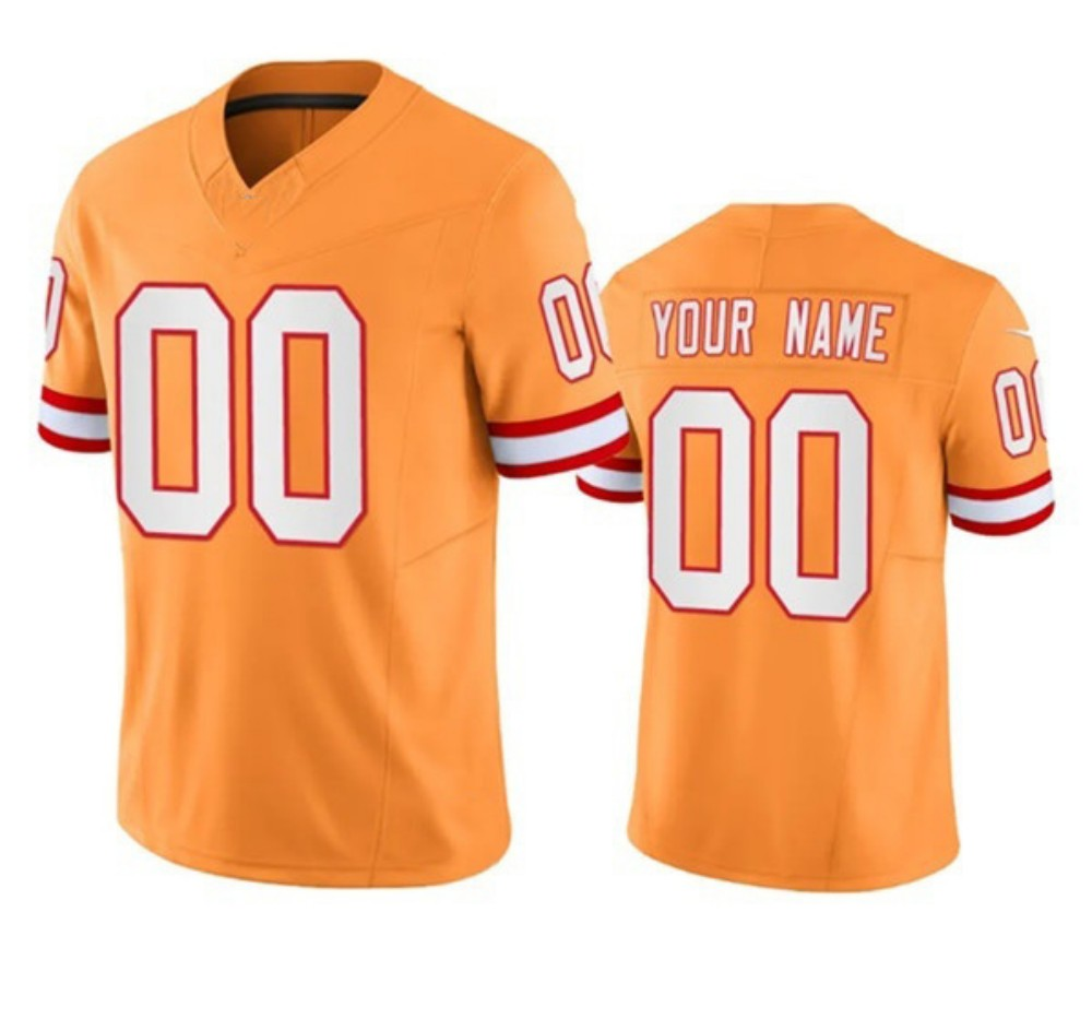 Custom TB.Buccaneers Orange 2023 F.U.S.E. Throwback Limited Stitched Jersey