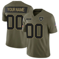 Custom New Orleans Saints Active Player Olive F.U.S.E. Salute to Service Limited Football Jersey