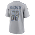D.Lions #88 T.J. Hockenson Gray Atmosphere Fashion Game Stitched Football American Jersey